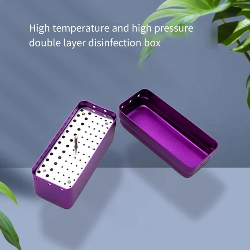 Portable Polishing Brush Cup Block With 72 Holes Efficient Easy To Clean Dental Box For Dental Tool Organization
