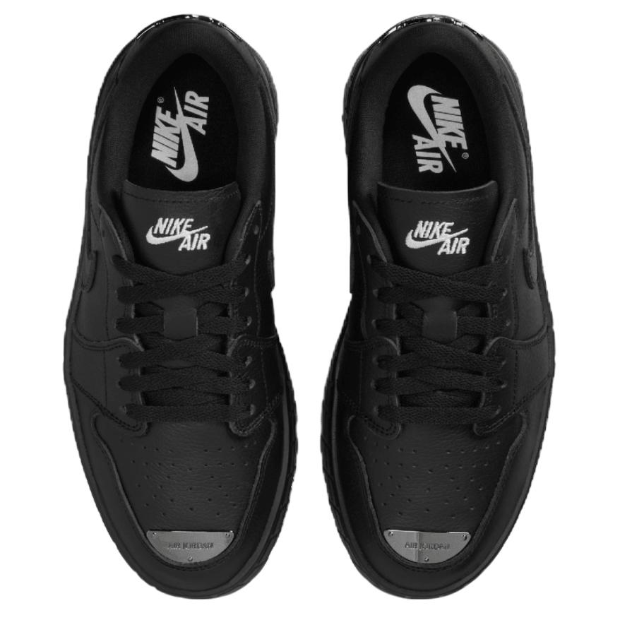 Nye Jordan Air Jordan 1 Sklisikre Slitesterke Lav Topp Fritidssko Dame Svart HF3184-001