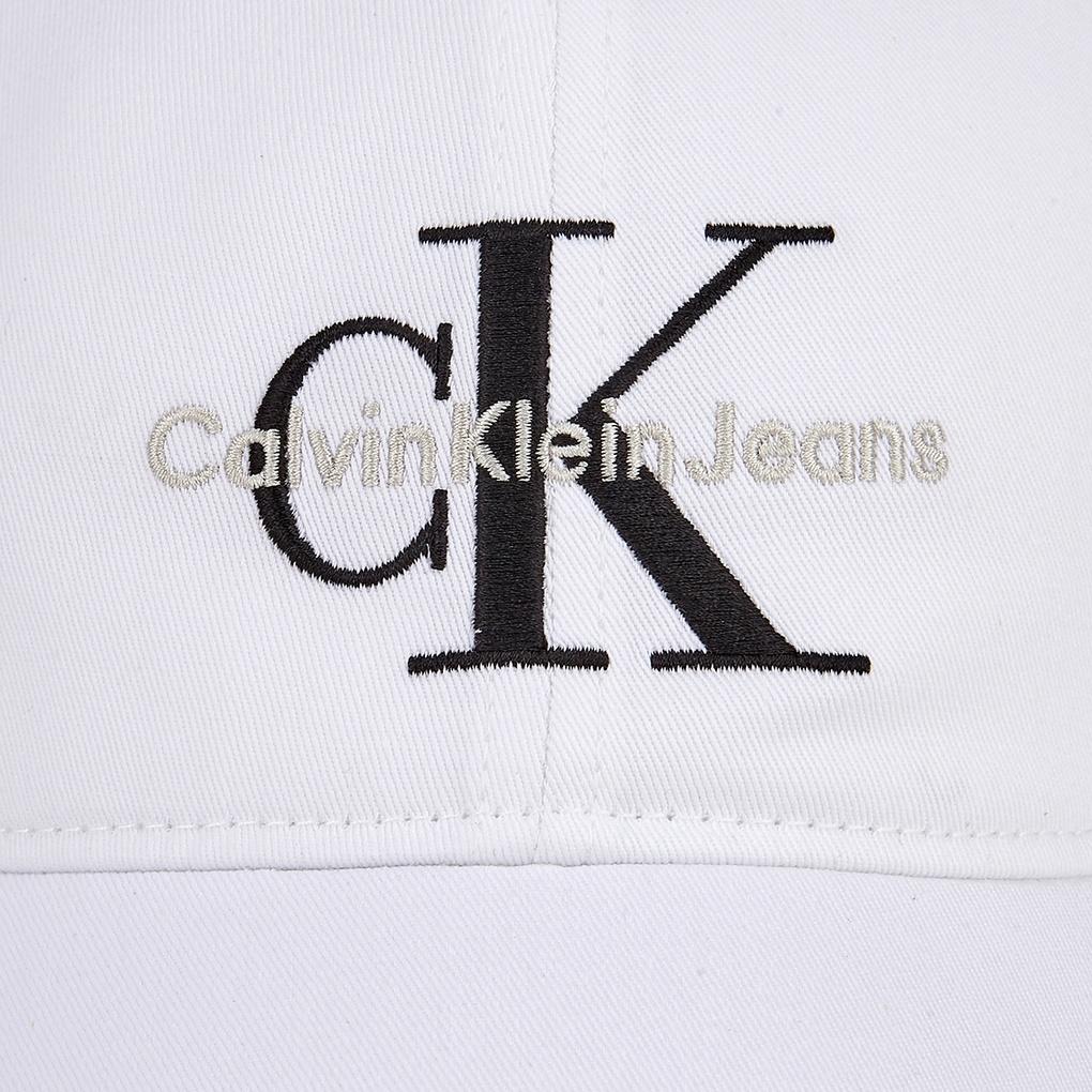 Calvin Klein Monogram Embroidered Ball Cap White / HX0263391_FLCKEA1H02