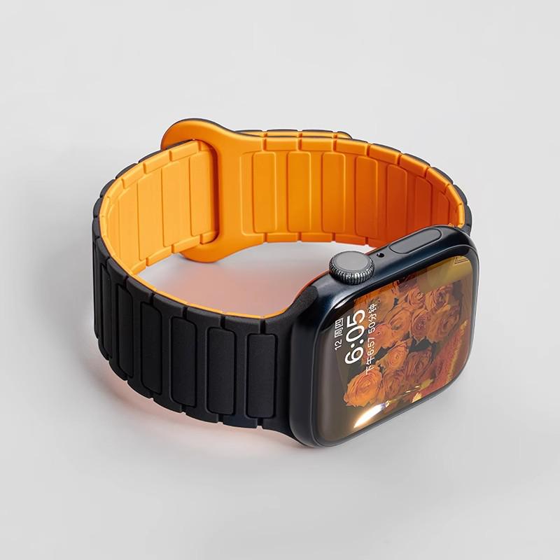 Jingyi Silicone Strap for Apple Watch S7/S8/S9/S11 and iWatch10 with Magnetic Closure
