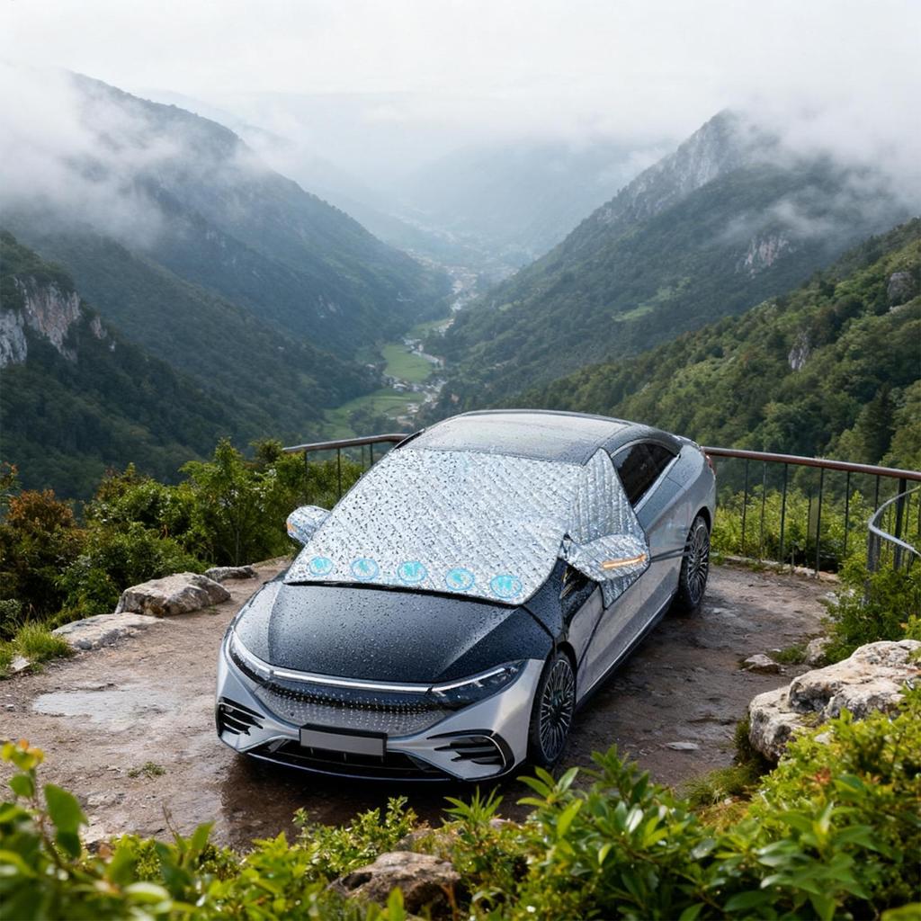 Windshield Cover For Snow Magnetic Windscreen Protector Front Windshield Anti-Snow Block For Winter Snowy Days Freezing Rain