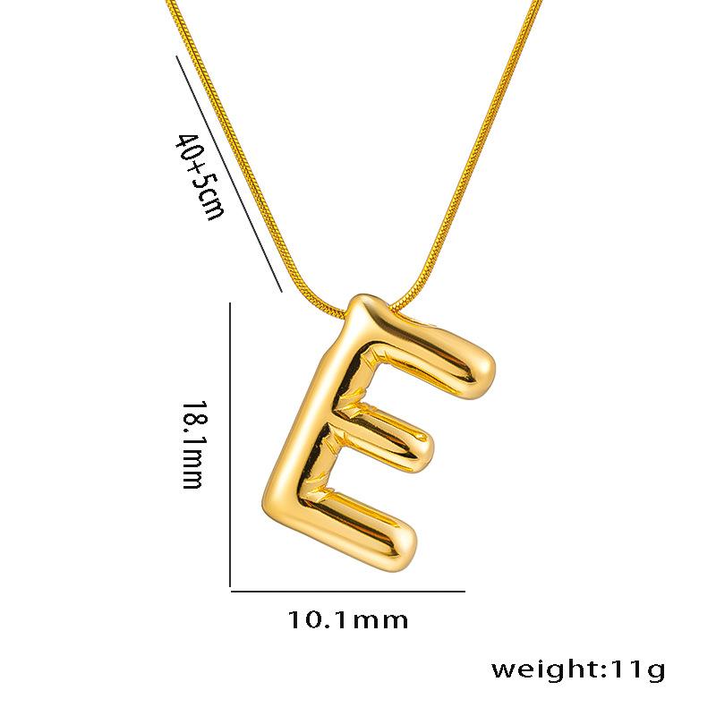 Collana con Ciondolo Lettera Alfabeto A-Z in Acciaio Inossidabile per Donna Catena a Serpente Iniziale Choker Clavicola Collane Gioielli per Regali di Compleanno