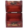 4Pcs Antique Wooden Small Box Versatile Vintage Jewelry Storage Case Treasure Chest for Storing Earrings Necklaces Cosmetics
