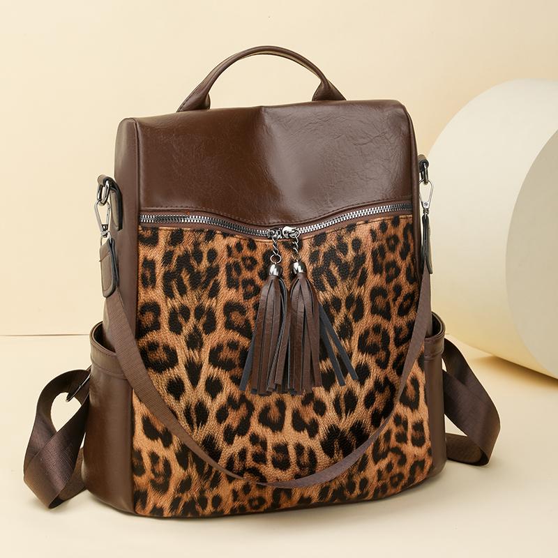 Women's Multi-functional Leopard Shoulder Bag