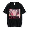 Anime Serial Experiments Lain T-Shirt UnisexGraphic T Shirts Unisex Iwakura Manga Girl Sci Fi Short Sleeve Tee Unisex Tops