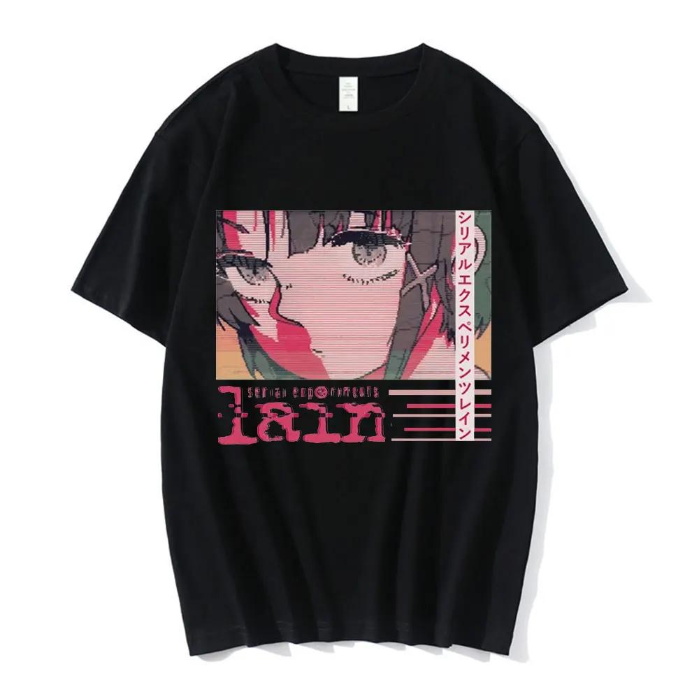 Anime Serial Experiments Lain T-Shirt UnisexGraphic T Shirts Unisex Iwakura Manga Girl Sci Fi Short Sleeve Tee Unisex Tops