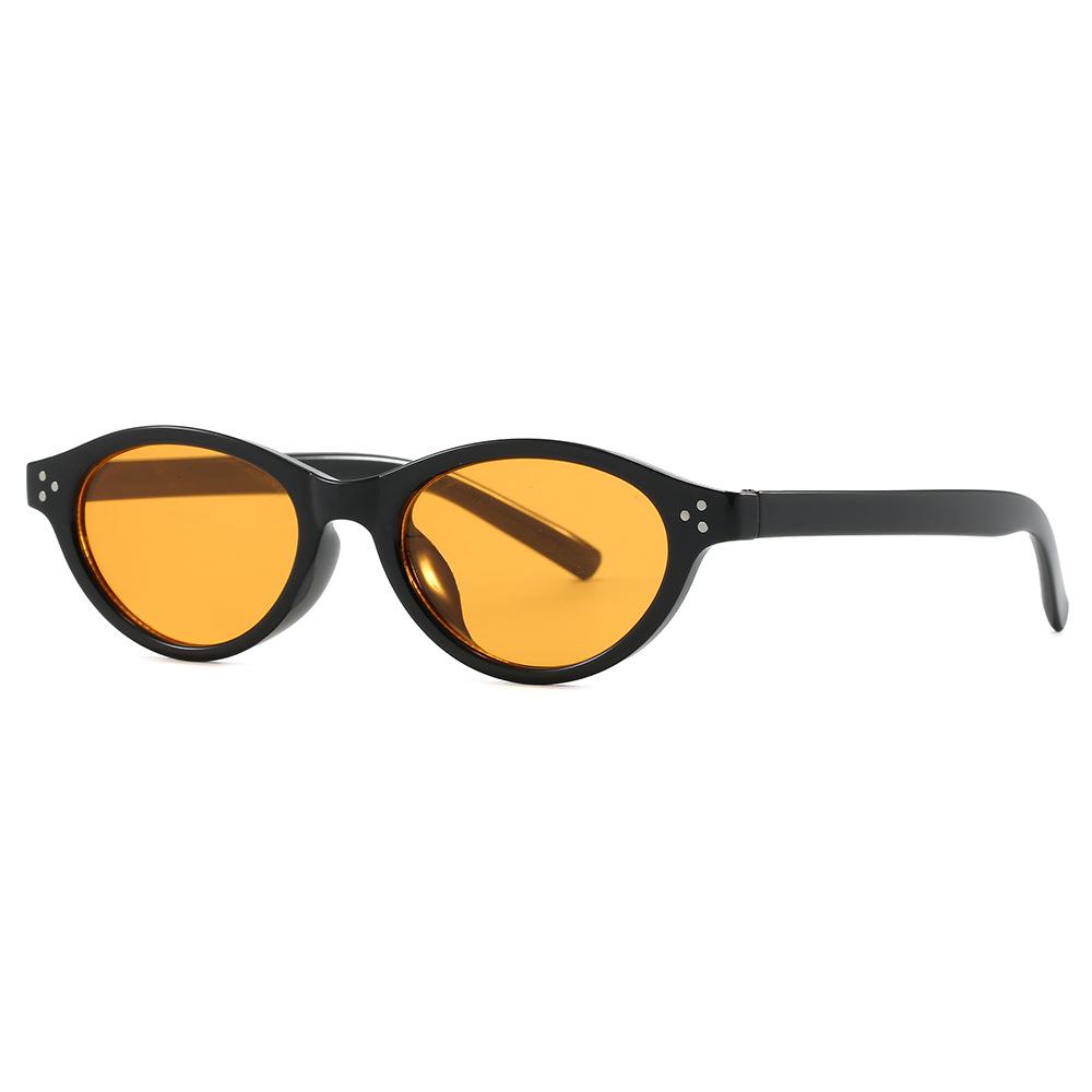 Retro Oval Frame Sunglasses: Stylish Unisex High-End European and American Fashion Glasses