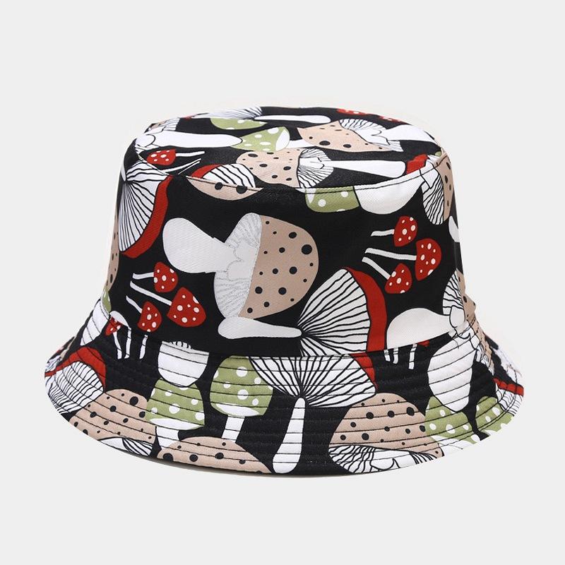 Colorful Print Bucket Hat Panama For Women And Men Outdoor Sunshade Fisherman Caps Summer Travel Beach Bob Foldable Basin Cap
