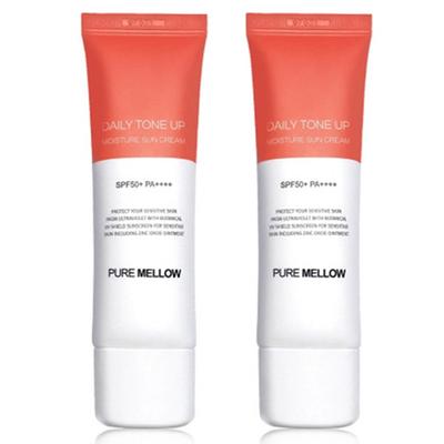 Pure Mellow Daily Tone-Up Moist Zonnebrandcrème SPF50+ PA++++, 50ml, 2 stuks