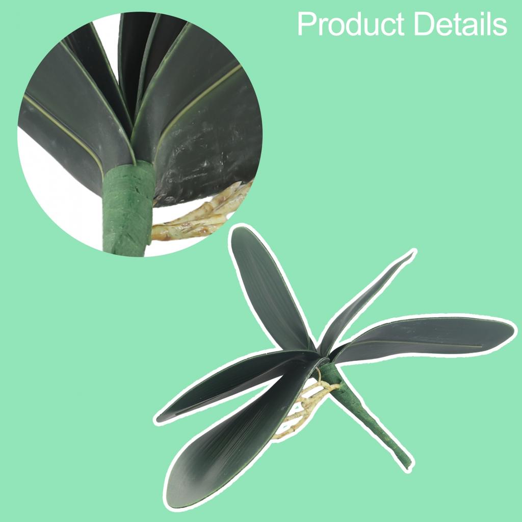 PVC Artificial Butterfly Orchid Silk Leaf Fake Flower Garden Party Home Decor Uk