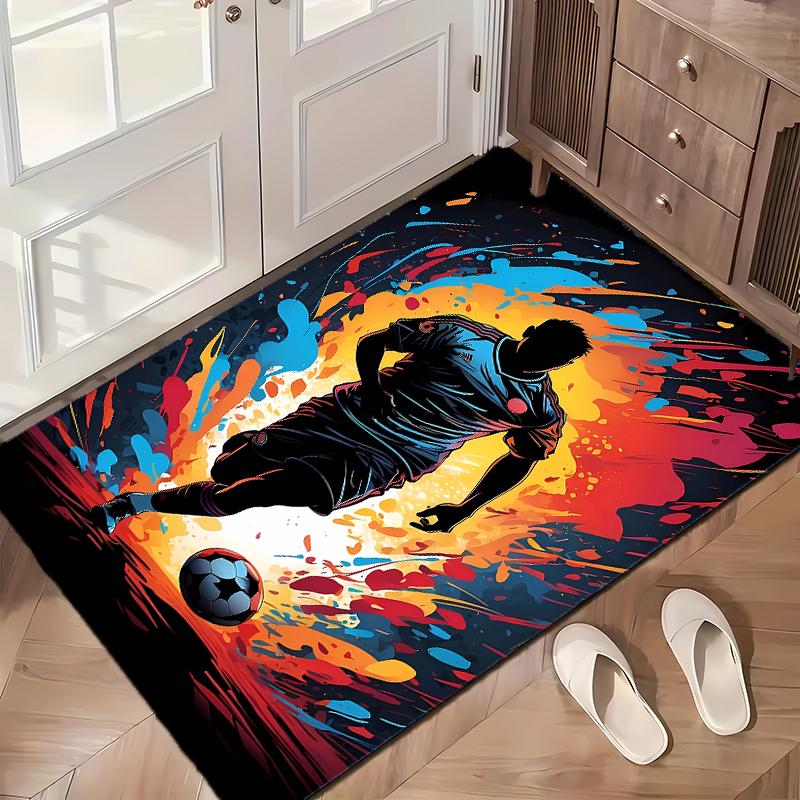 Sports Football (1) Office Carpets Suitable for Living Rooms Bedrooms Offices and Kitchens a Gift for Modern Home Decor