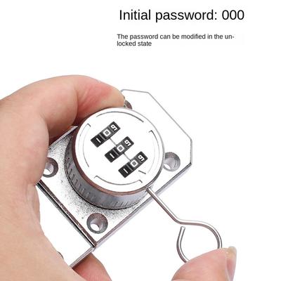 New Zinc Alloy Cabinet Password Locks Luminous Home Security Combination Coded Lock 3 Digit Coded Hardware Coded Lock Drawer
