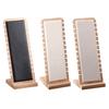 Jewelry Display Stand Necklace Earring Rings Organizer  White Leather