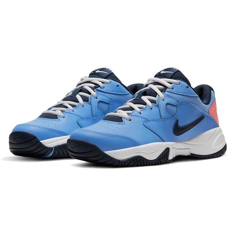 Nike Court Lite 2 Trendy Sports Comfortable Shock Absorption Non-Slip Wear-Resistant Low-Top Tennis Shoes Women Sneaker Blue AR8838-406