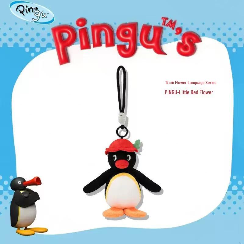 Portachiavi Peluche Pinguino Originale Bambola Ornamento per Zaini