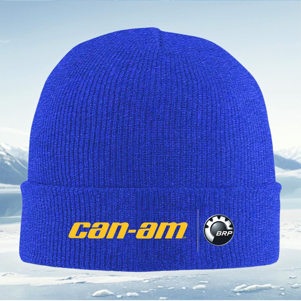 Logo Can-Am Emblema BRP Marca automobilistica Uomo Donna Unisex Cappello a Maglia Berretto Cappello Pullover Invernale Termico Caldo Natale Esterno C