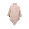 Fashion Warm  And Winter All-match Loose Shawl Cape Sweater Solid Color High-neck Cross-border Knitted Sweater Coat Female