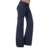 Women Cargo Pants Solid Color Multi-Pocket Loose Casual Sweatpants Solid Color Wide Leg