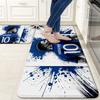 Kylian Mbappe Flannel Kitchen Mat Christmas Soft Area Rug Non Slip Floor Carpet Home Decoration