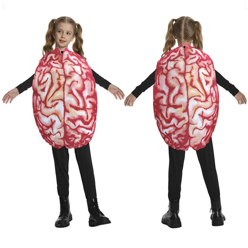 Realistic Heart Design Cosplay Costume Creativity Printed Jumpsuit Halloween Kids Costume  Party