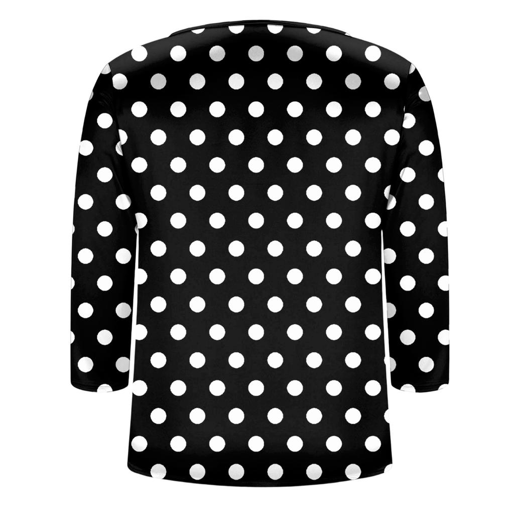 Bluse Für Damen Festlich 3/4 Langarm Hemden Business Casual Outfit Oberteile
