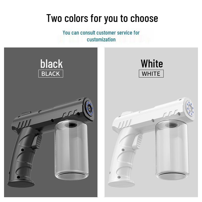 Wireless Blue Light Disinfection Spray Gun - Electronic Household Sterilizer