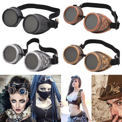 Vintage Steampunk Goggles Glasses Halloween Costume Cosplay Punk Glasses for Men Women
