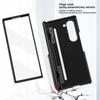For Samsung Galaxy Z Fold6 5G Case Hinge Kickstand PC Phone Cover with Tempered Glass Film