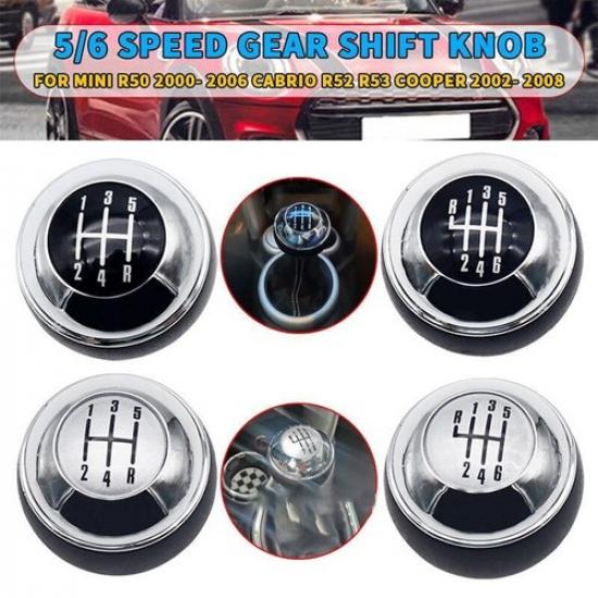5/6 Speed Gear Shift Knob Shifter Cap For Mini R50 00-2006 Cabrio R53 R52 Cooper