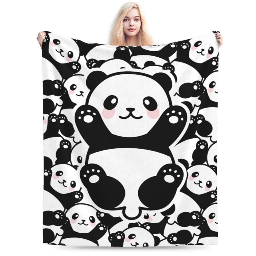 Cute and funny penguins Printed Blanket for Sofa Bed Travel Camping Living Room Office Conditioning Blanket