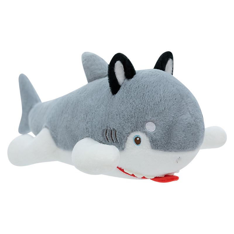 Ocean Series Great White Shark Plush Toy - Family Ornament, Bedtime Companion, Pillow Gift for Girls