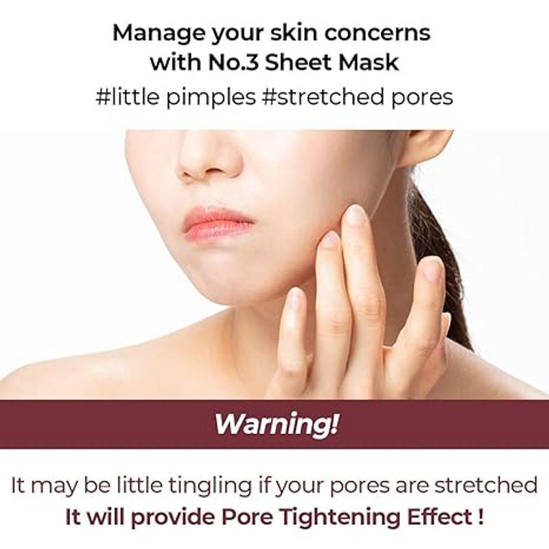 [Numbuzin] *renewal* No.3 Tingle-Pore Softening Sheet Mask (4ea)