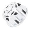 4pcs Aluminum Alloy Wheel Hub   Cover Accessory Fit for   X Maxx 1Celsius10 RC Car(Black )