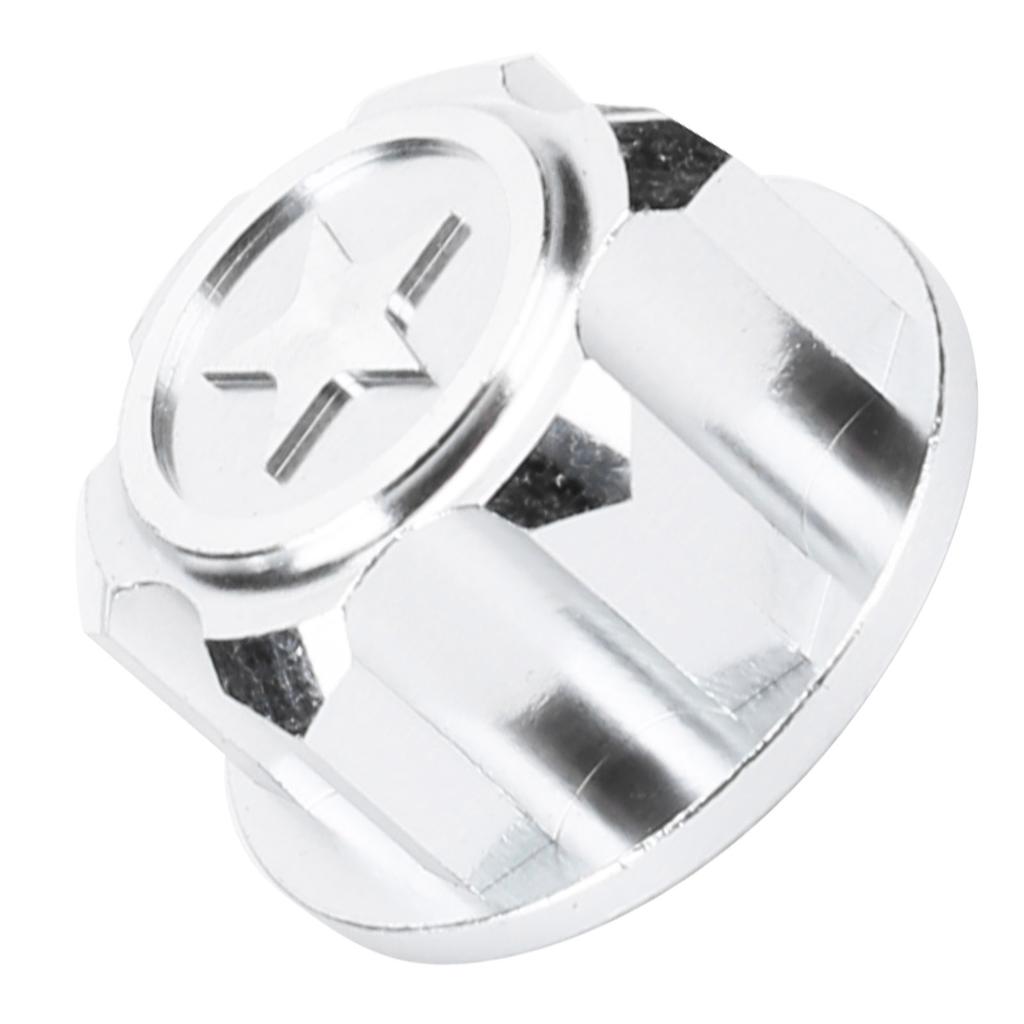 4pcs Aluminum Alloy Wheel Hub   Cover Accessory Fit for   X Maxx 1Celsius10 RC Car(Black )