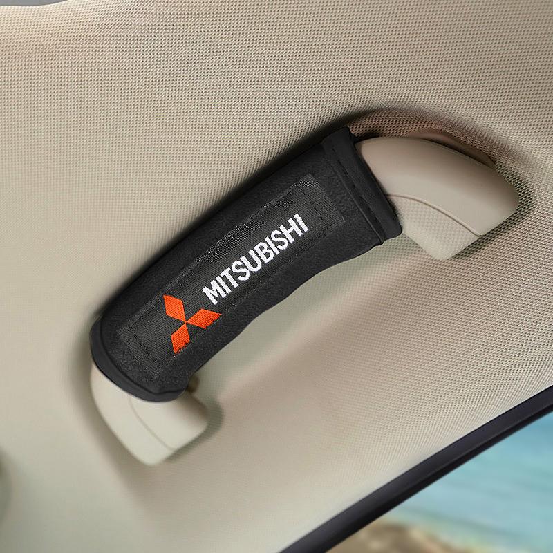 Car interior Car roof handle plush protective cover For Mitsubishi Asx Lancer Outlander Pajero Ralliart Accessories Car Styling BL4