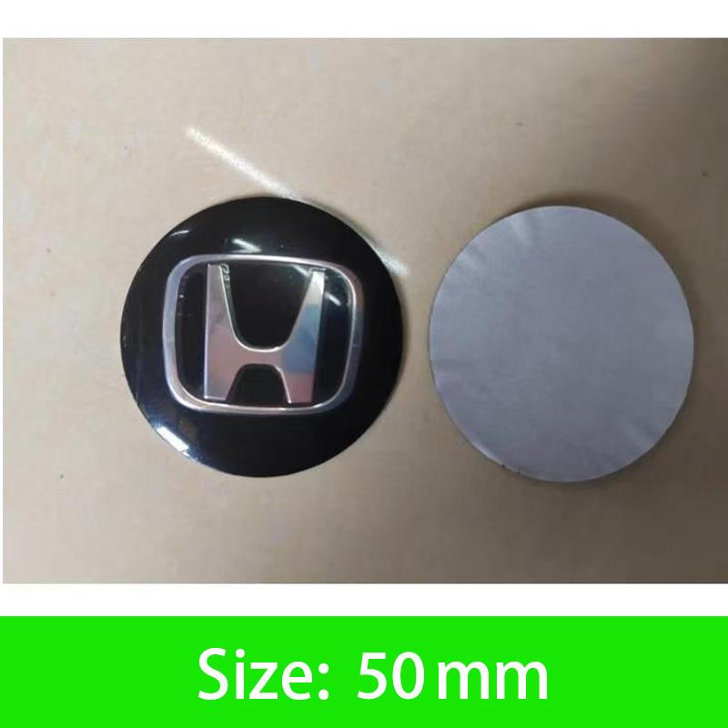 AAALX1 45-65mm Car Wheel Center Hub Cap Emblem Sticker Accessories For Honda Civic FIT Accord Prelude CRV 5Th City XRV CRV HRV Odyssey