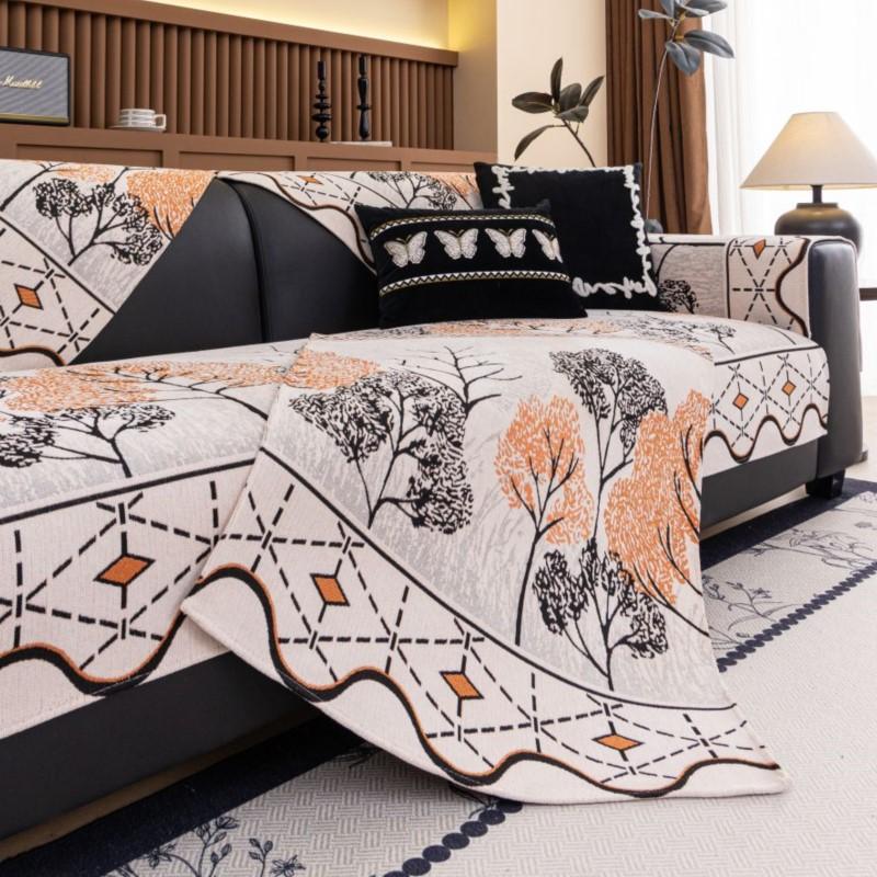 

Зимний чехол из синели в полоску для кошек Funda Sofa Mats Living Home Non-Slip Sofa Cushion Couch Sofa Covers 90x70