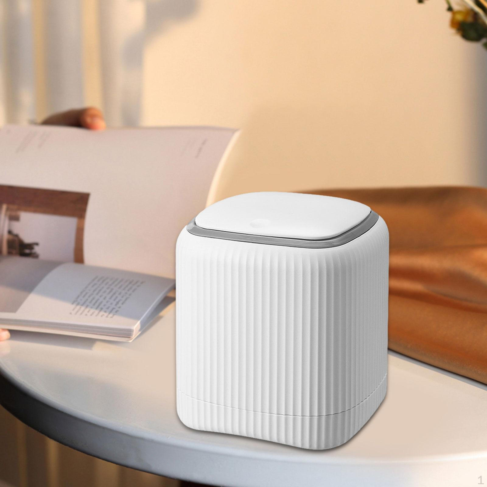 

Мусорное ведро для столешницы, корзина для мусора 5,3x5,3x5,7 дюймов, многофункциональная кнопка для туалетного столика