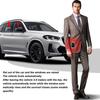 Chiave Auto Intelligente con Schermo LCD Anti-Perdita Bluetooth 5.0 Ingresso Senza Chiave Blocco Automatico Portachiavi per Auto con Avviamento a Un Click