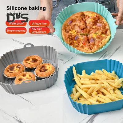 Heat-resistant Grill Tray Food Grade Durable Fryer Silicone Pot Pan