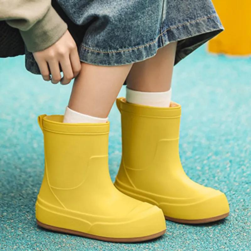 Fashion Women Fashion Rain Shoes Outdoor Waterproof Work Garden Shoes 2025 New Short Tube Rain Boots Soft Bottom Lady Ankle Boot