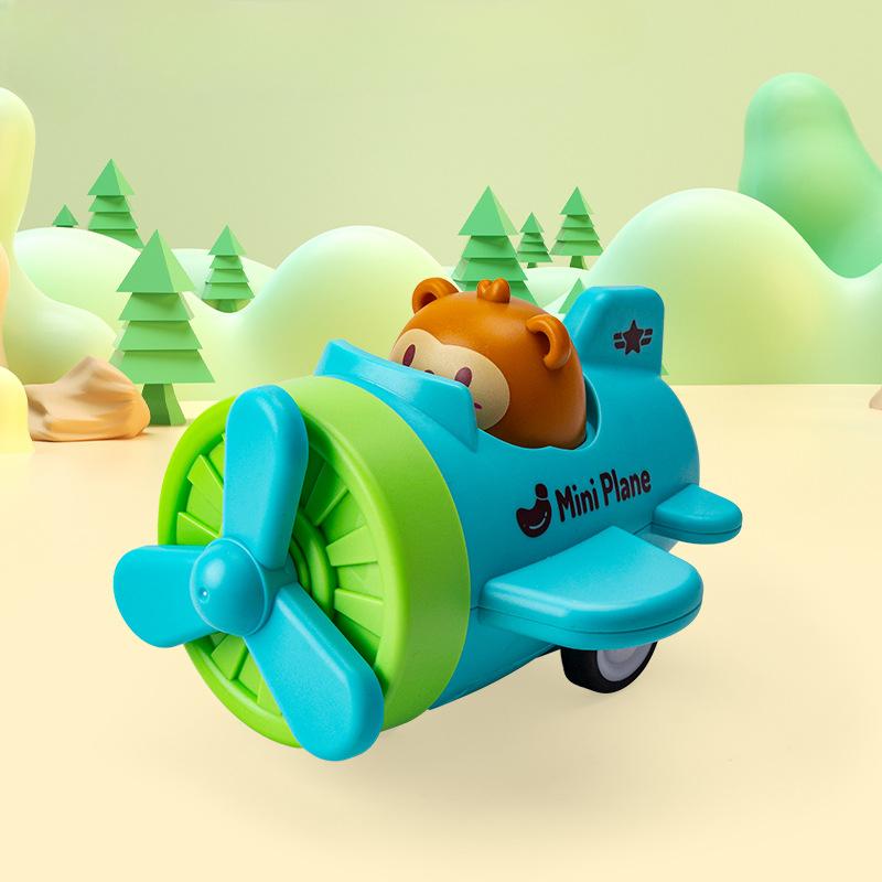 Baby Animal Car Toys Toddler Press and Go Toy Cars Wind-up Cars Bunny Rabbit Airplane Vehicles for Easter for Toddler Kids