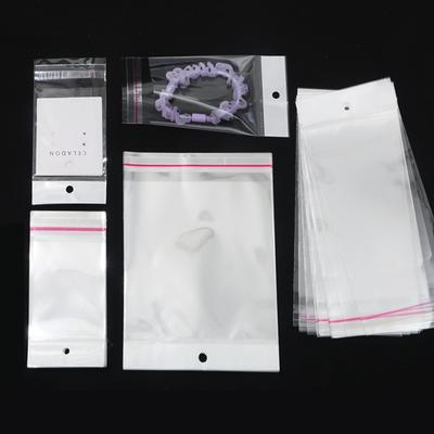 100Pcs/lot Sealable Plastic Transparent Small Packaging Bag For Jewelry Bracelet Ring Storage Display Organizer