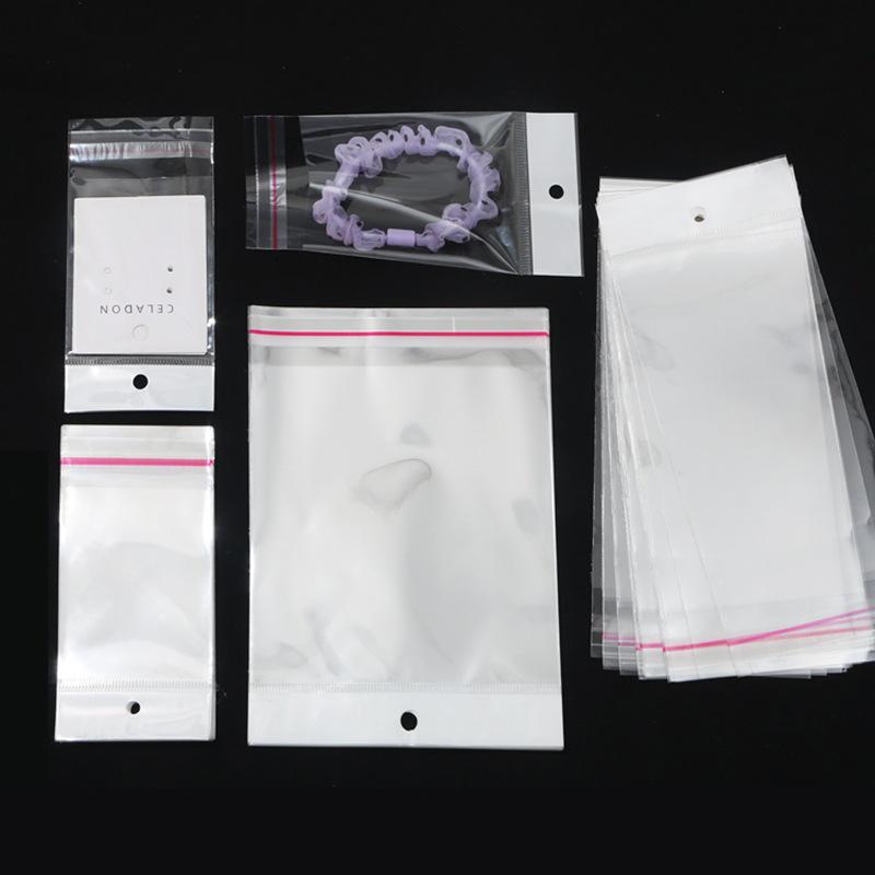 100Pcs Sealable Plastic Transparent Small Packaging Bag For Jewelry