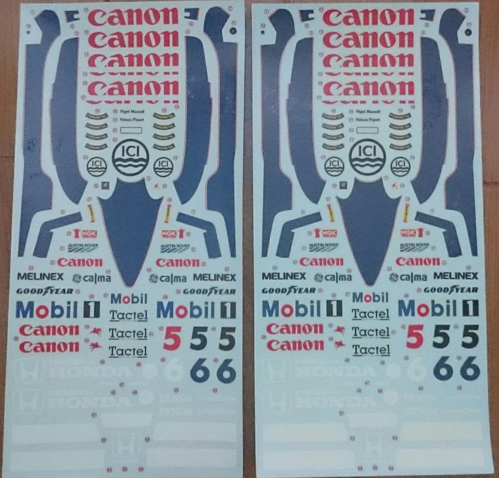 Tamiya Williams FW11 Honda 1/20 F-1 [Spielzeug & Hobbys]