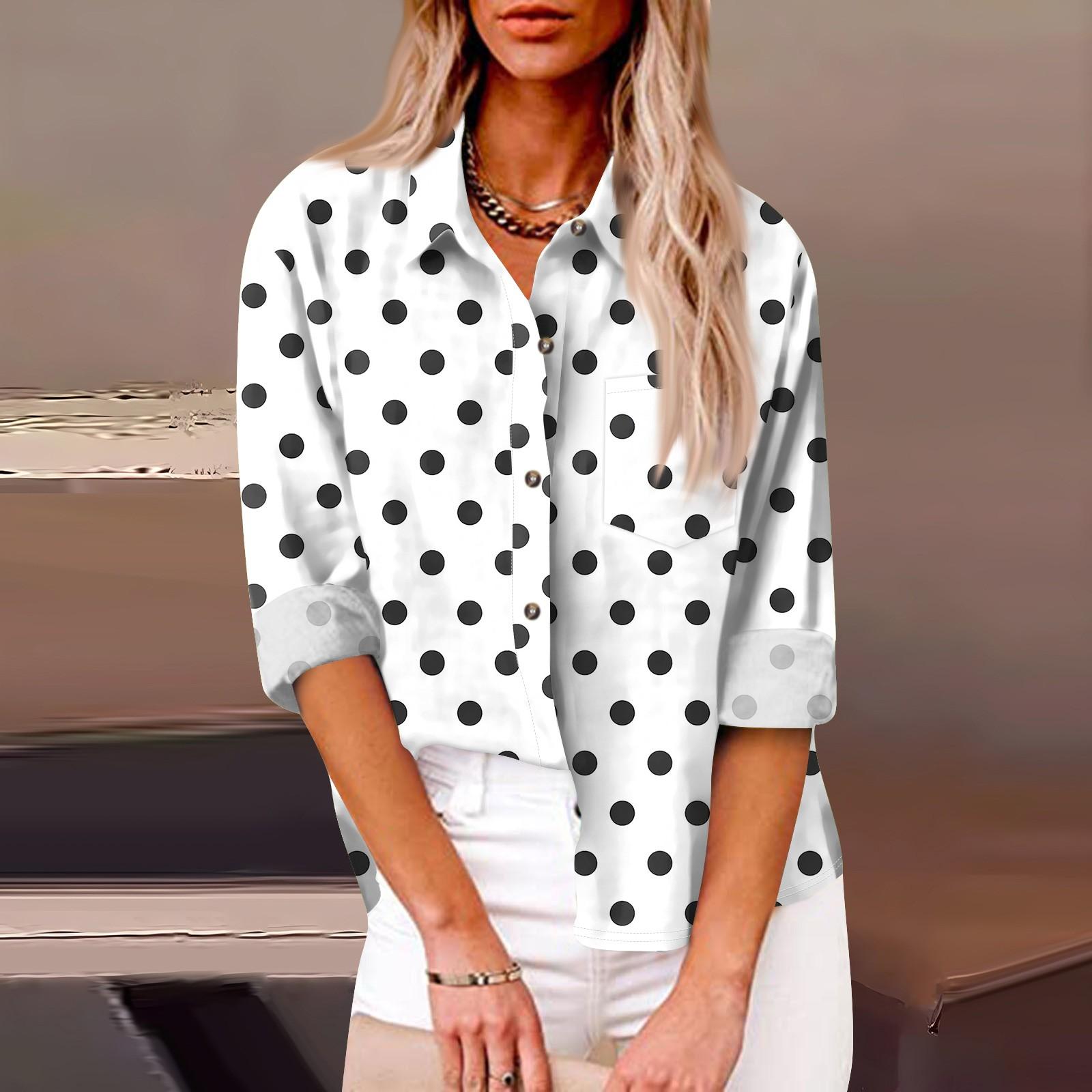 

Женская свободная повседневная рубашка на пуговицах с длинными рукавами и лацканами, полосатый клетчатый принт и карманный кардиган XL белый