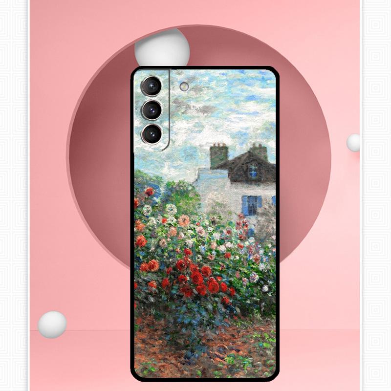 Claude Monet Art Painting Case For Samsung Galaxy S24 Ultra S22 Plus S20 S21 FE S8 S9 S10 Note 10 20 S23 Ultra Cover