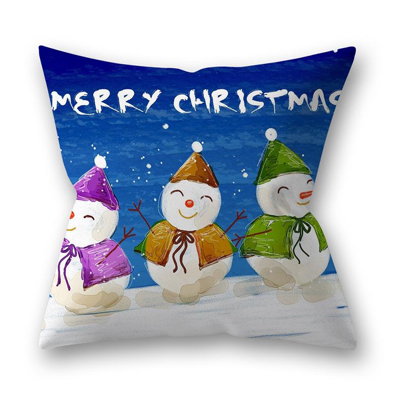 Husa de perna perna de Craciun copac cu fulg de nea imprimat canapea perna decorare perna acasa