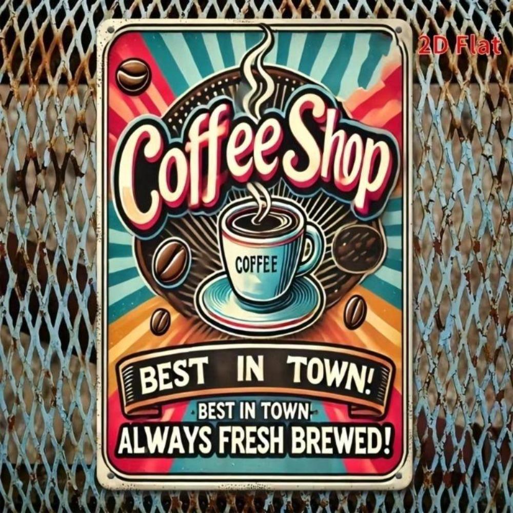 Retro Metal Tin Sign 20x30cm for Home Living Room Balcony Wall Decor