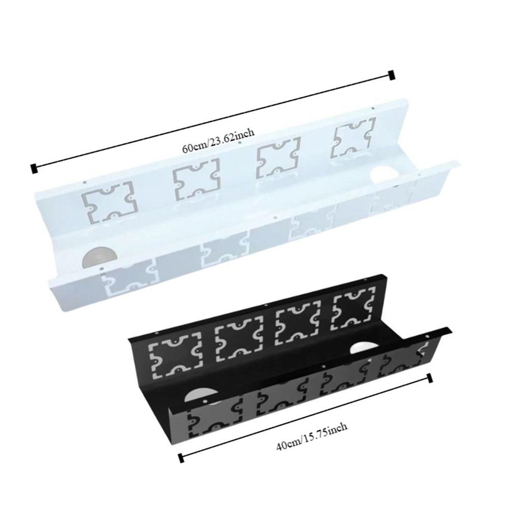 Durable Material Under-Desk Cable Management Tray U-Shape Structure Cable Organizer  Office Desk
